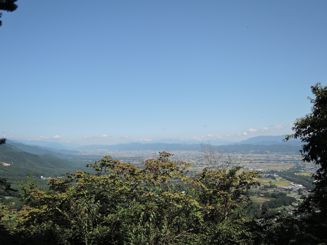 岩原城からみた安曇野